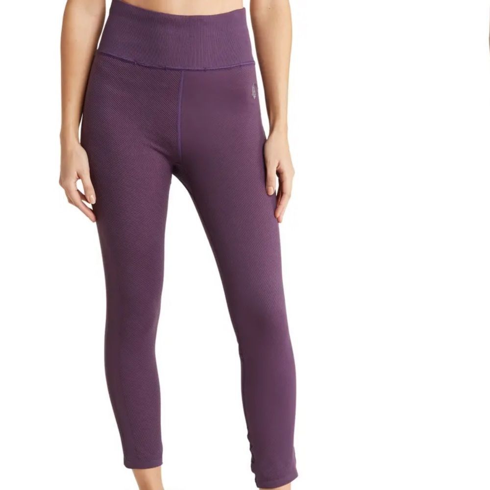 Free People Movement Free Throw Leggings Blue Violet